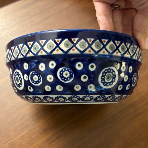 Polish Pottery Bolesławiec pottery 7.5 x 3" bowl - Picture 2 of 6